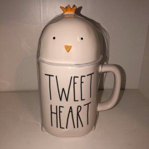 Rae Dunn Easter TWEET HEART mug Topper White